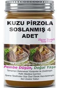 SPANA Kuzu Pirzola Soslanmış 4 Adet Ev Yapımı Katkısız 330gr