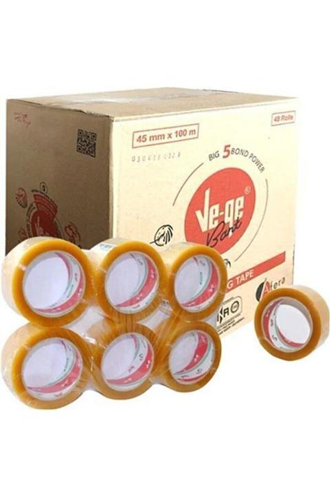 VEGA Vege Koli Bandı 45x100 Şeffaf (Aslan) 48 Li Ve-ge