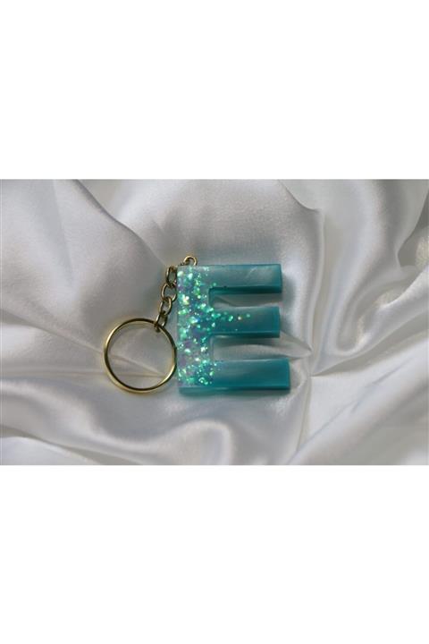 Wayema Epoksi E Harf Anahtarlık