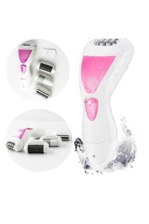 TIGER POWER 4'ü 1 Arada Çok Amaçlı Epilasyon Aleti Epilatör Cihazı Tüy Alma Makinesi Topuk Törpüsü 4in1 Epilatör