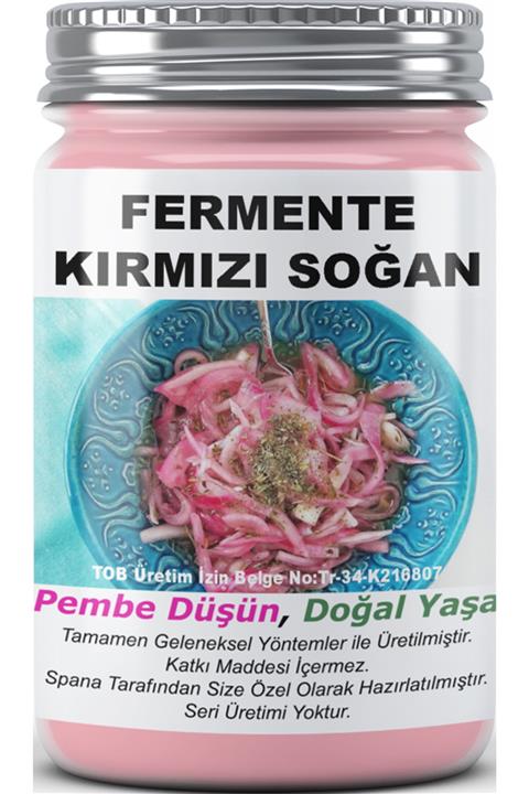 SPANA Fermente Kırmızı Soğan Ev Yapımı Katkısız 330gr