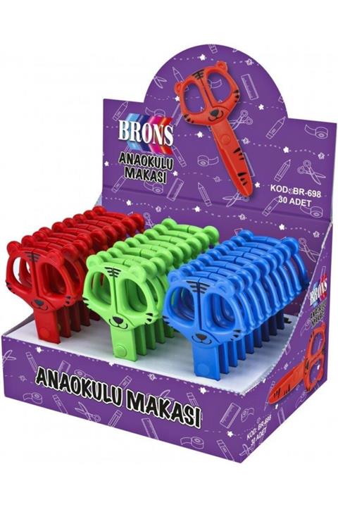 Brons Br-698 Figürlü Öğrenci Makası