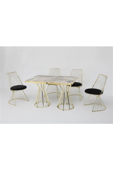 BY ORHAN GÜZEL Ladre Gold Salon Masa Takımı