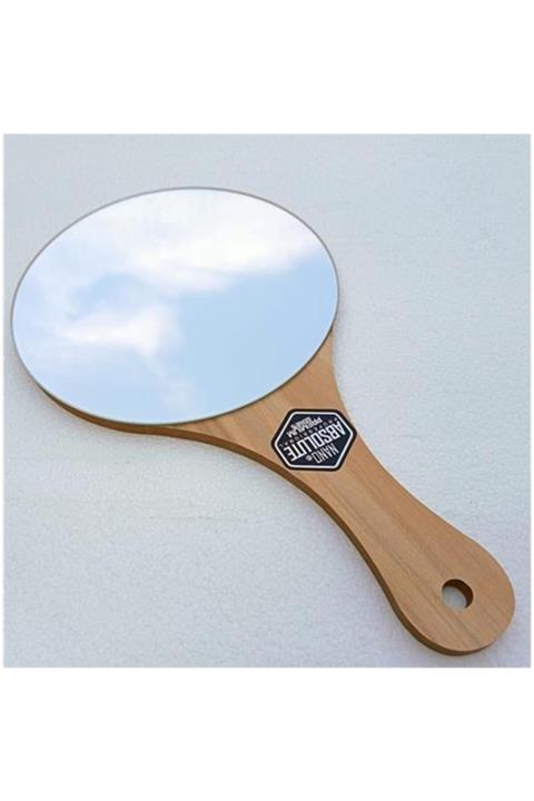 Transformacion Absolute Ahşap Yuvarlak El Aynası 714966