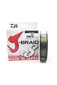 DAIWA J-braid X8 Dark Green Olta Misinası 300mt 0.16 Mm