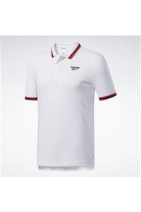 Reebok Unisex Beyaz Polo Yaka T-shirt