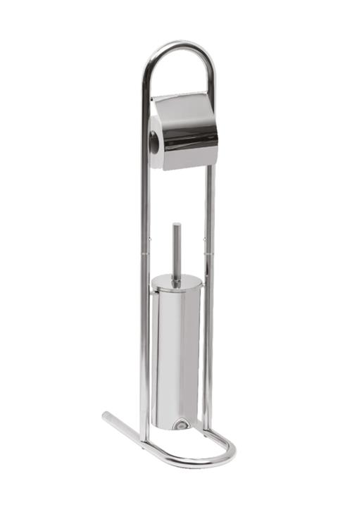 Lorin Krom Tuvalet Fırçası & Tuvalet Kağıtlığı