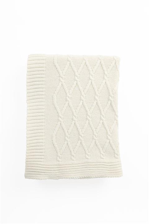 BARK Home 130x170 Triko Battaniye Ekru