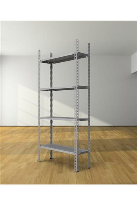 UZMAN GRUP RAF SİSTEMLERİ Uzman Grup Raf Çelik Raf-4 Raflı 2metre 43x75 Çelik Raf-depo Rafı