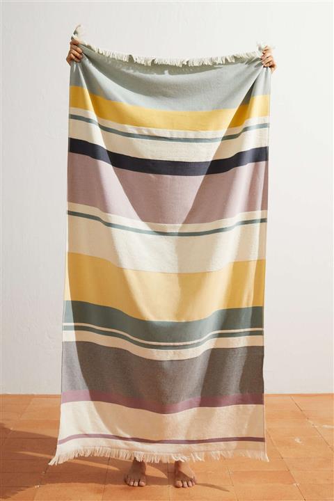 Oysho %100 Pamuklu Çizgili Havlu