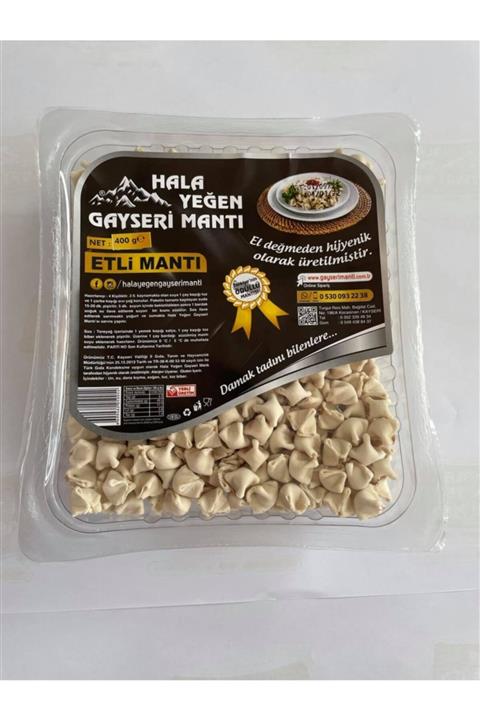 Hala Yeğen Gayseri Mantı Kayseri Mantısı 2 Paket 800 Gr - Makine Mantısı Dana Etli
