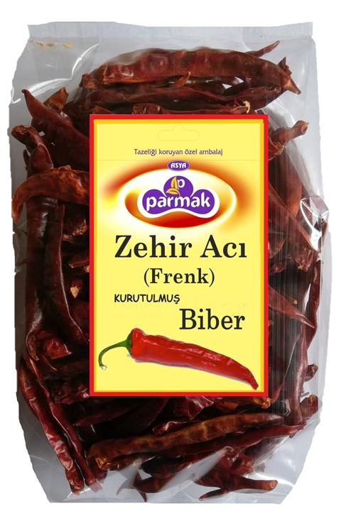 Parmak Çok Acı Kurutulmuş Biber 1 Kg