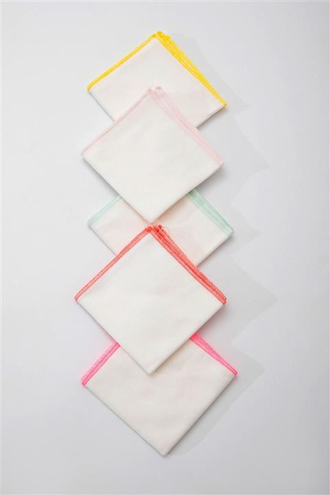 OKAN BEBE 10'lu Bebek Ağız Mendili %100 Pamuklu