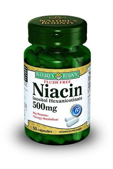 Nature's Bounty Flush Free Niacin 500 Mg 50 Kapsül