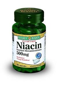 Nature's Bounty Flush Free Niacin 500 Mg 50 Kapsül