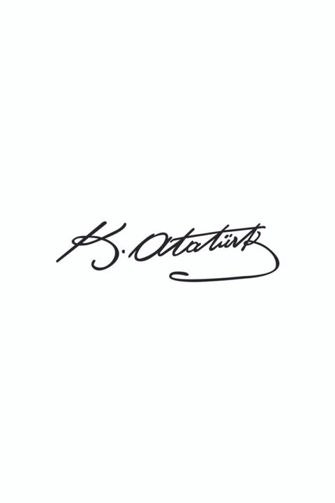 Sticker Master Kemal Atatürk Imzası Araba Oto Sticker Motor Pc Laptop Bilgisayar Etiket Çıkartma Siyah 20 Cm