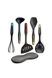 Tupperware Modern Peri Set 6'lı Kaşık Kepçe Spatula Çırpıcı Kevgir Ve Kaşık Tabağı Canımevim36