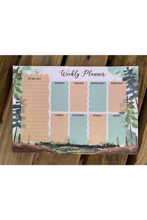 LİMON DEFTER Limon Haftalık Planlayıcı 52 Yaprak 27,5 X19.5 Ebatında 80 Gram 1. Hamur Kağıt