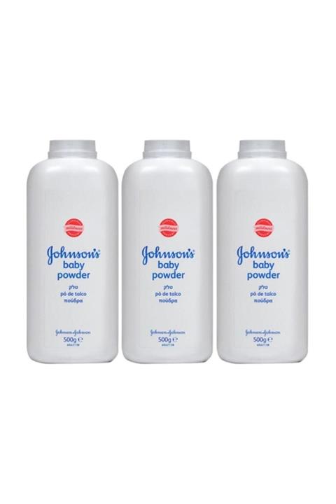 Johnson S Baby Powder Bebek Pudrası 500 Gr X 3 Adet Dev Boyut