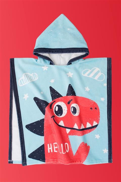 HAMUR Çocuk Panço Plaj Havlusu Dino