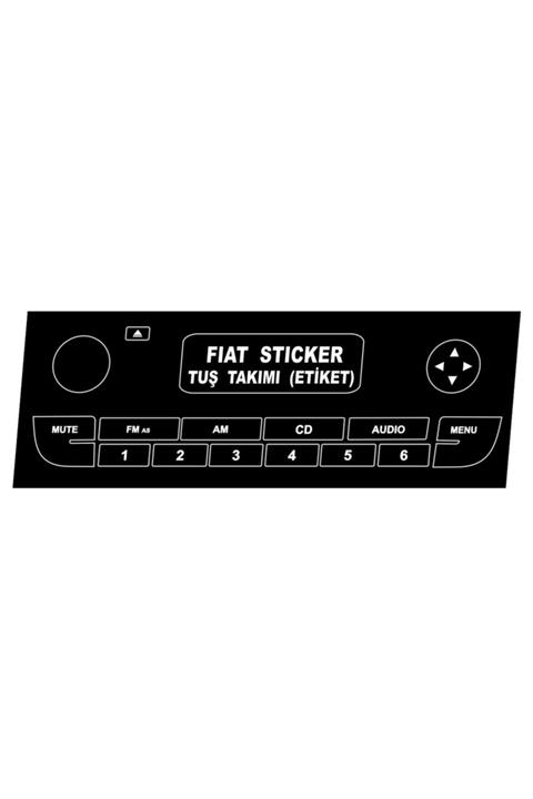 3M Fiat Linea, Fiorino, Doblo, Punto, Sticker Tuş Takımı Etiket