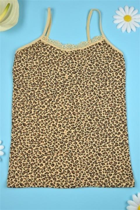 Afrodizyac Ip Askılı Leopar Baskılı Bambu Atlet