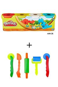 Play Doh Play-doh 4 Renk Oyun Hamuru 448 Gram+ Brons Oyun Hamuru Kalıbı Seti Br-475