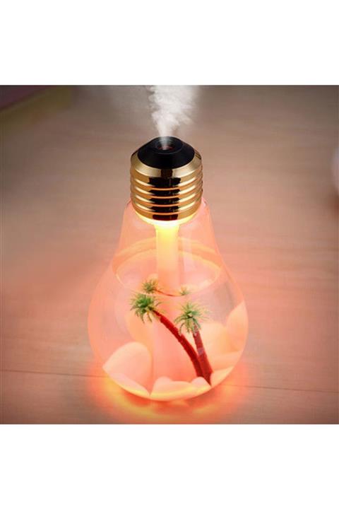 ERDSHOP Led Işıklı Hava Nemlendirici Buhar Makinası Ampul Şekilli