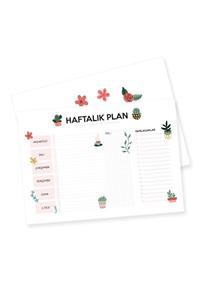 YAPRAK Haftalık Plan Defteri - Kaktüs - Pnld3019