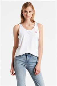 Levi's Kadın Beyaz Pamuklu T-Shirt 74306 0000