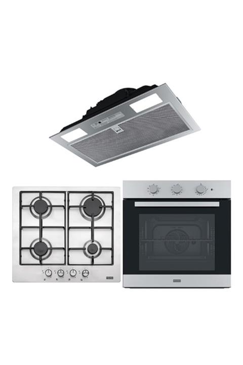 Franke Ankastre Set (fbı 525 Gr/500 Aspiratör - Fhnl 604 4g Xs E Ocak - Fsl 82 H Xs Fırın)