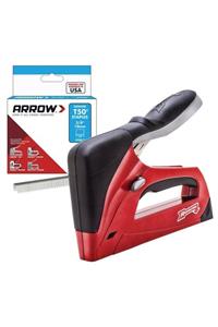 ARROW T50red 6-14mm Zımba/15-25mm Çivi Profesyonel Mekanik Zımba Ve Çivi Tabancası + 1250 Adet Zımba