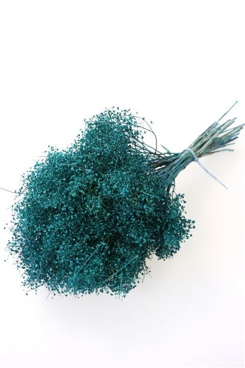 Hanımın Atölyesi Kuru Çiçek Cipso Demeti Petrol Mavi