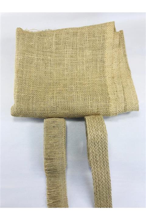 Hobigram Hasır Püskül Çuval Kumaşı Seti