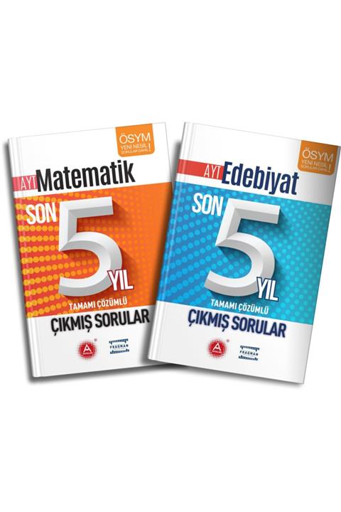 A Yayınları Son 5 Yıl Ayt Edebiyat-matematik Ösym Çıkmış Sorular