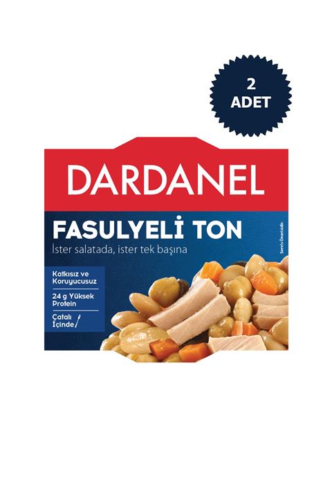 Dardanel Fasulyeli Ton Balığı 185g 2 Adet