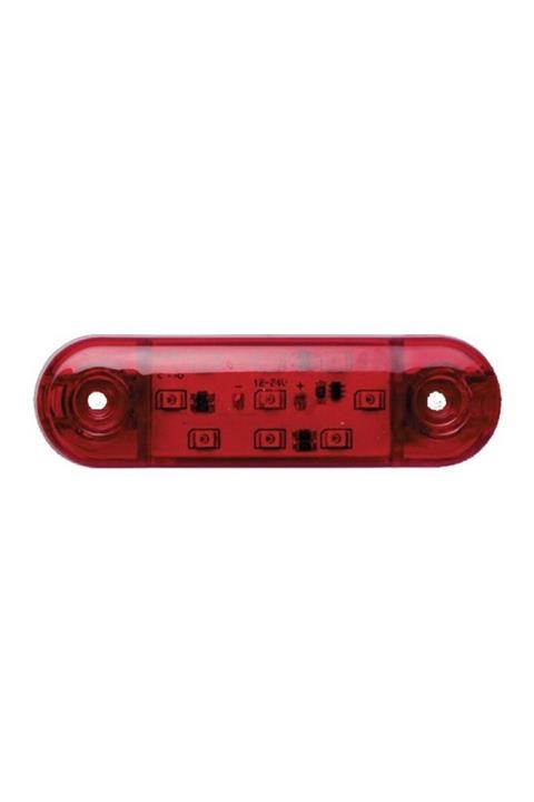 NETOTOMARKET 9 Ledli Tombul Parmak Led Lamba Kırmızı 12-24 Volt