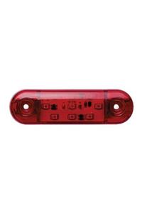 NETOTOMARKET 9 Ledli Tombul Parmak Led Lamba Kırmızı 12-24 Volt