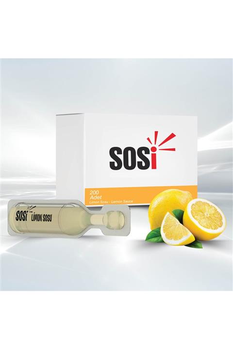 Sosi Tek Kullanımlık 10 Ml (200adet) Limon Sosu