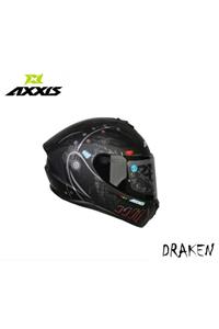 AXXIS Draken Ryker Matt Black Kapalı Motosiklet Kaskı