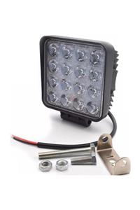 NAZ AUTO AKSESUAR Lwl-s16 Çalışma Lambası 12-24 Volt Kare 16 Ledli 48w Adet