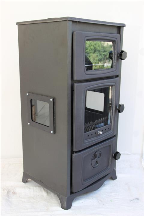 EFOR SOBA Isı Pro 2 Fırınlı Şömine 3 Tarafı Camlı