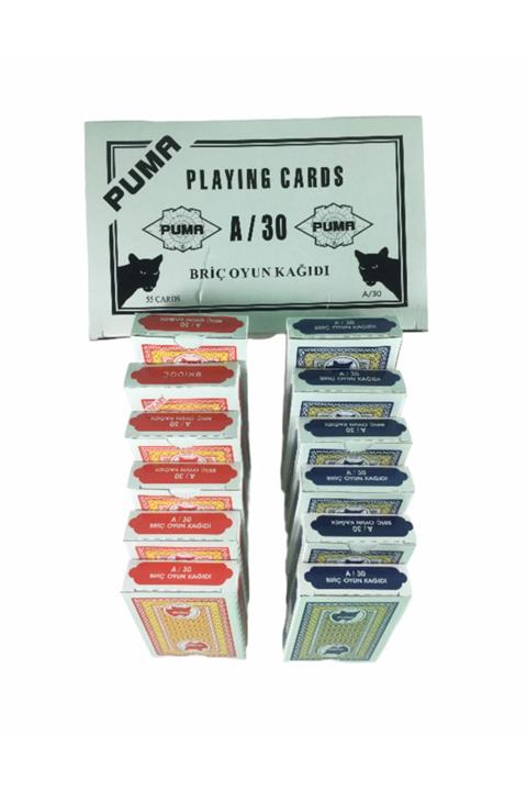 Star Puma Oyun Kağıdı 12 Deste Iskambil Kağıdı