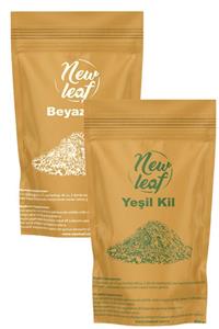 Newleaf 2'li Sivilce Ve Siyah Nokta Seti: Yeşil Kil 500 G Ve Beyaz Kil 500 G (SAF KİL)