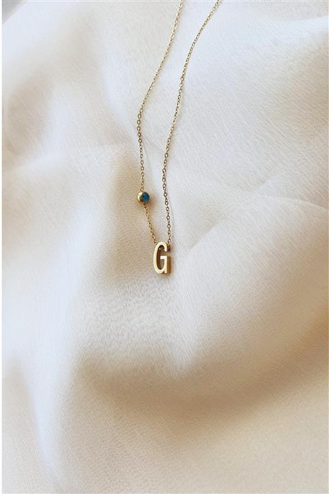 BUNNY Çelik Harf Kolye - G