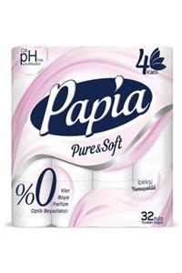 Papia Pure&soft 4 Katlı Tuvalet Kağıdı 32'li