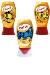 Calve Köri Sos + Buffalo Sos +cheddar Sos 3'lü Dev Fırsat