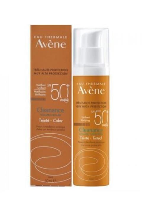 Avene Cleanance Spf50+ Yağlı Ciltler Için Renkli Güneş Koruyucu 50 ml