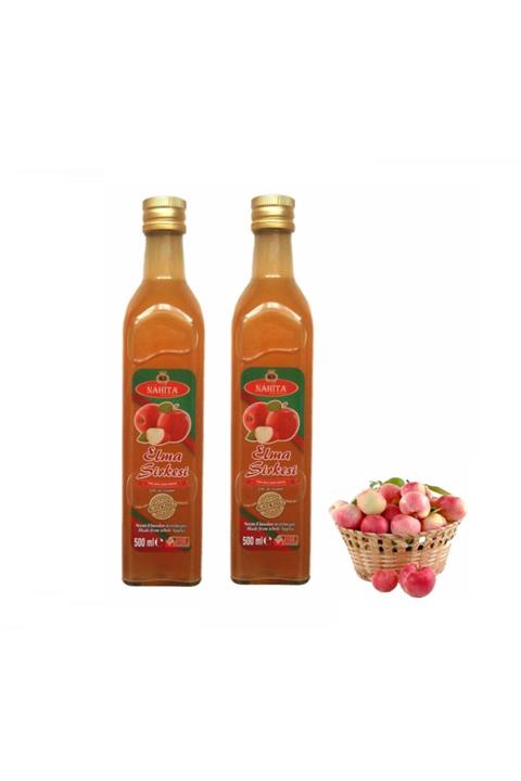 Nahita Katkısız Doğal Fermente 2 Adet Elma Sirkesi 500 Ml