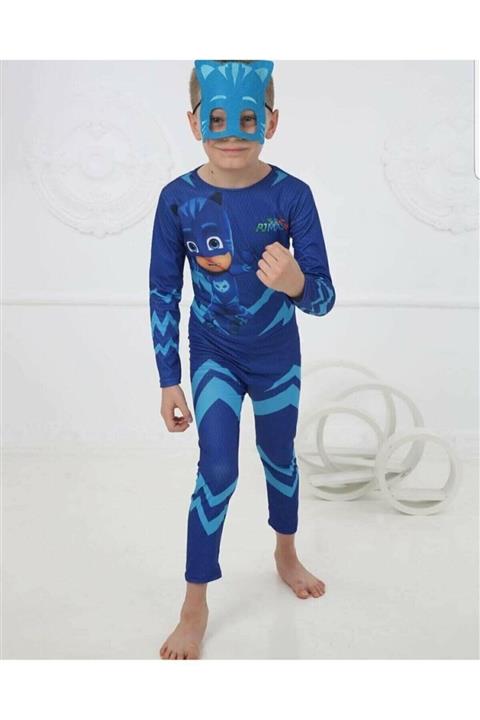 pijama moda Pijamaskeliler Kedi Çocuk Kostümü Pj Maskeliler Pjmask Kostüm Maskeli